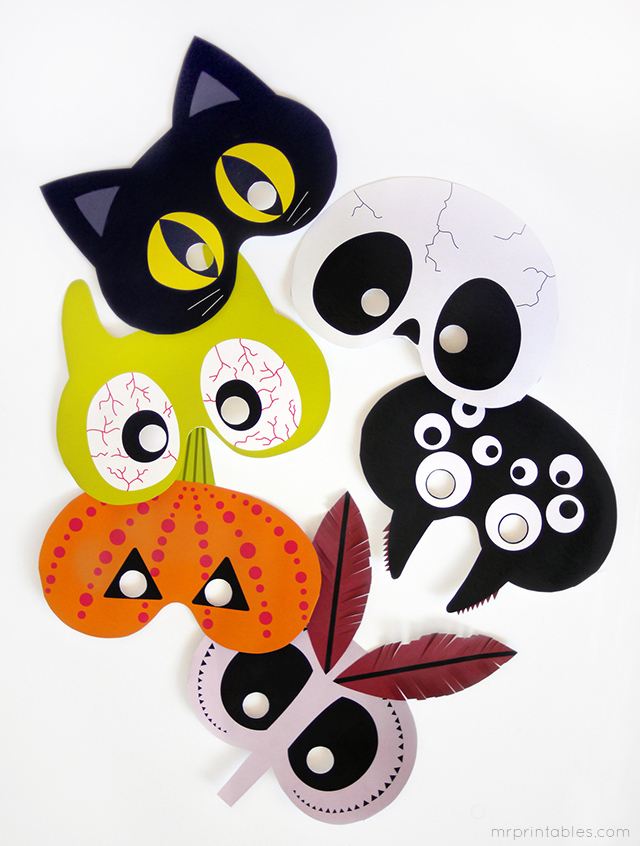 printable-halloween-masks // MR PRINTABLES
